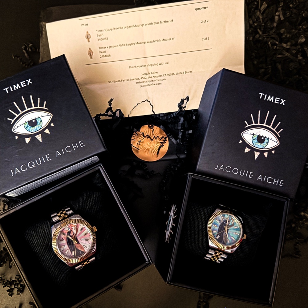 BNIB PAIR OF MUSINGS LEGACY Jacquie Aiche X Timex watches with extra links - Picture 11 of 11